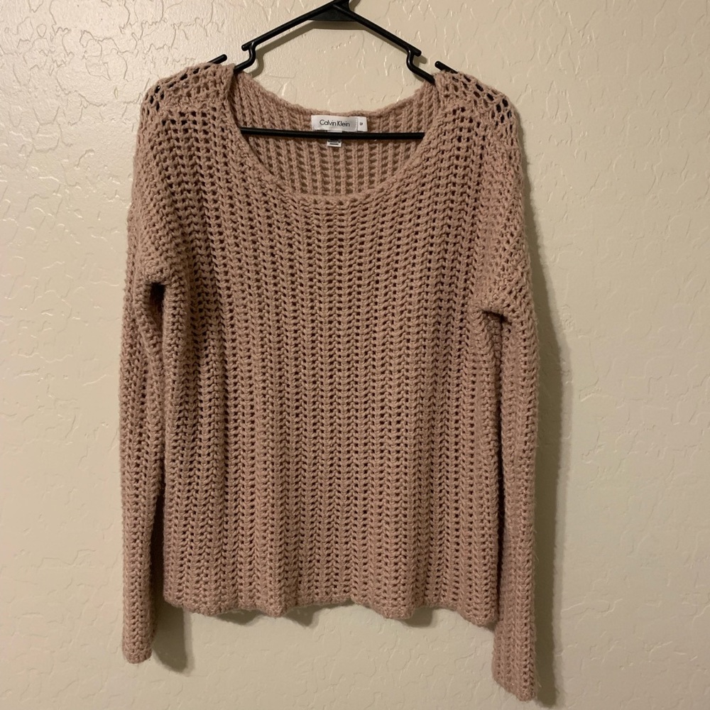Calvin Cline crochet sweater
